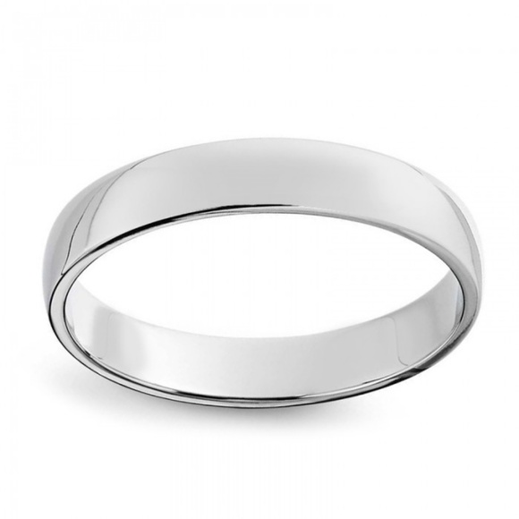 10K White Gold Comfort Fit Wedding Band